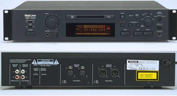 TASCAM MD-350 MD播放器