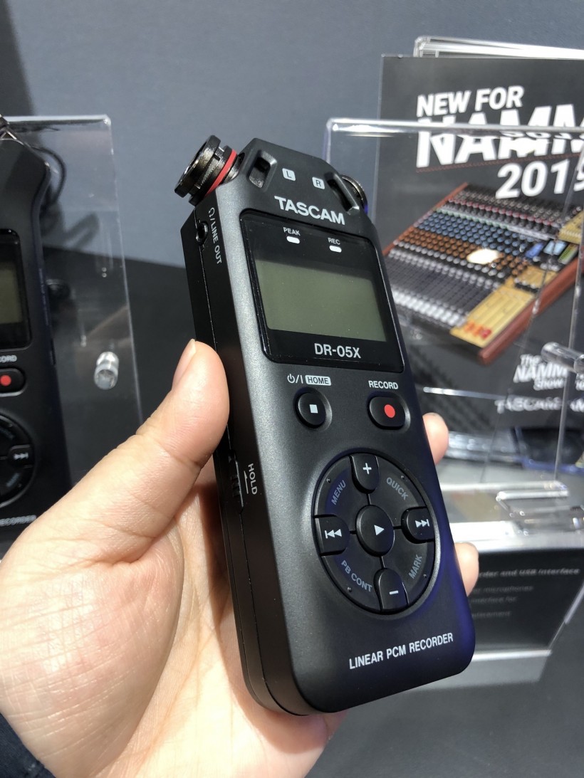 NAMM 2019 展會：Tascam 三款 DR-X 系列手持錄音機第一時間上手