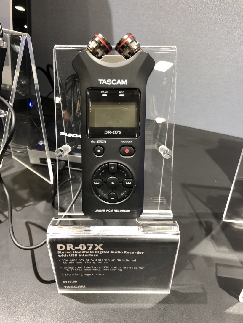 NAMM 2019 展會：Tascam 三款 DR-X 系列手持錄音機第一時間上手