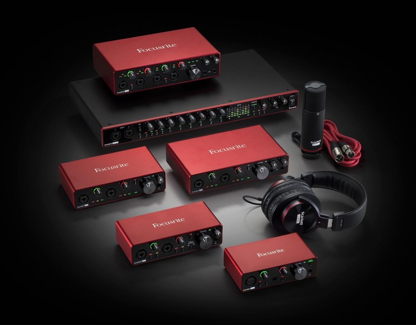 Focusrite 發(fā)布第三代 Scarlett 音頻接口系列，USB-C 接口 + 24 / 192 配置