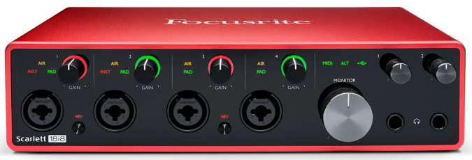 Focusrite 發(fā)布第三代 Scarlett 音頻接口系列，USB-C 接口 + 24 / 192 配置