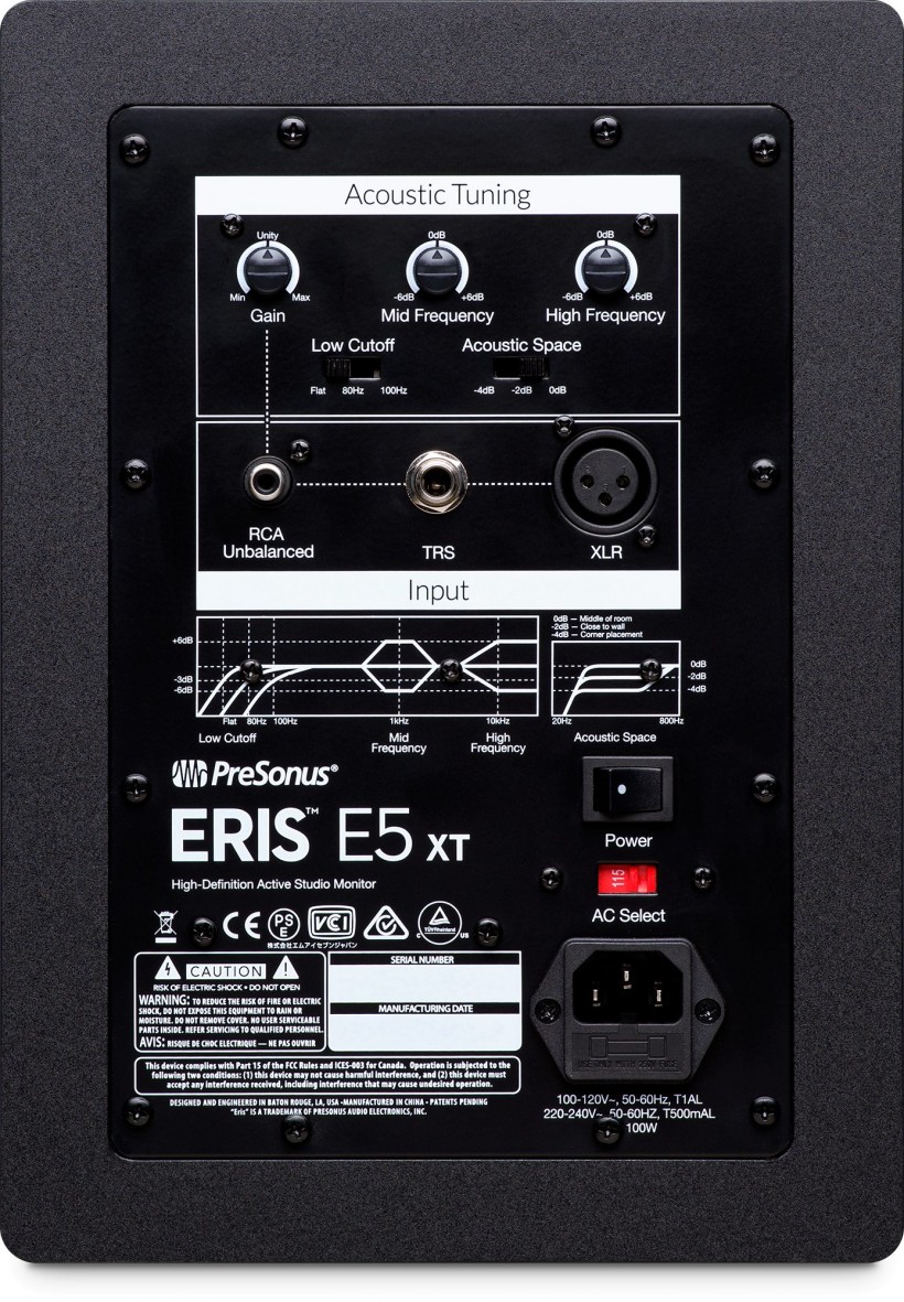 PreSonus 升級(jí)前置導(dǎo)向孔的 Eris 系列近場監(jiān)聽音箱到 E5 XT 和 E8 XT