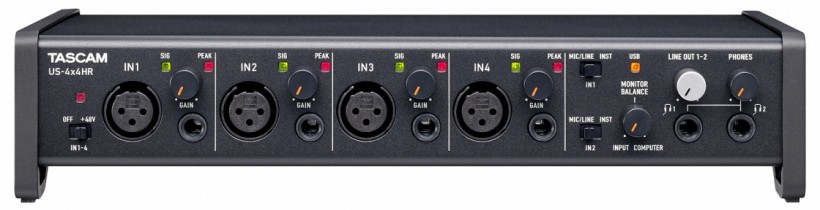 Tascam 發(fā)布新 US-HR 系列三款 USB-C 音頻接口：US-1x2HR、US-2x2HR、US-4x4HR